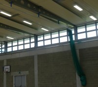 Sportshall curtain divider